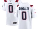 Christian Gonzalez New England Patriots Nike Team Game Jersey -  White