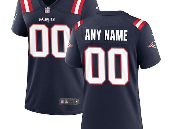 New England Patriots Nike Women's Custom Game Jersey - Navy