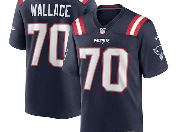 Caedan Wallace New England Patriots Nike  Game Jersey -  Navy