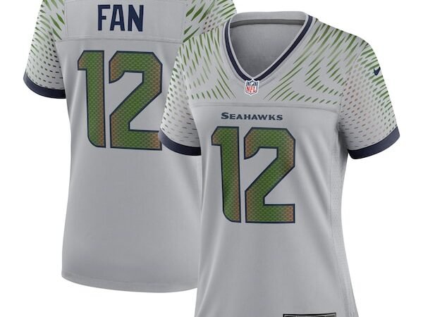 12s Seattle Seahawks Nike Women's 2025 Rivalries Collection Game Jersey - Wolf Gray