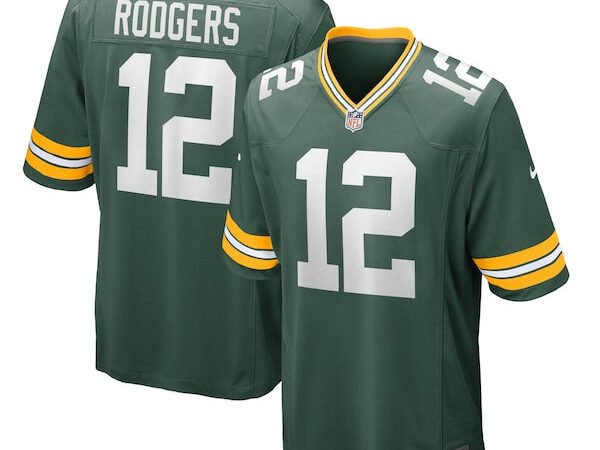 Aaron Rodgers Green Bay Packers Nike Game Team Jersey - Green