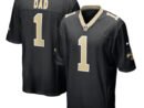 Number 1 Dad New Orleans Saints Nike Game Jersey - Black