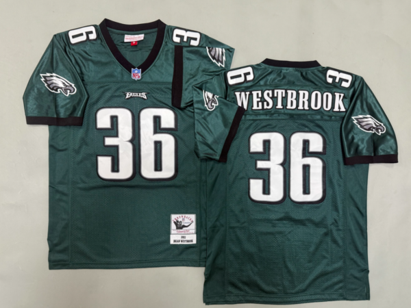 Brian Westbrook Philadelphia Eagles Authentic Throwback Retired Player Jersey