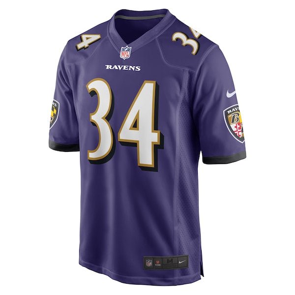 Keaton Mitchell Baltimore Ravens Nike Game Jersey - Purple