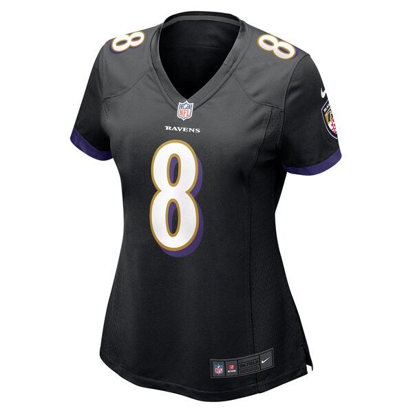 Lamar Jackson Baltimore Ravens Nike Women's Alternate Game Jersey - Black