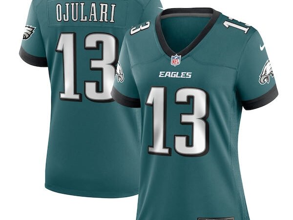 Azeez Ojulari Philadelphia Eagles Nike Women's Team Game Jersey - Midnight Green