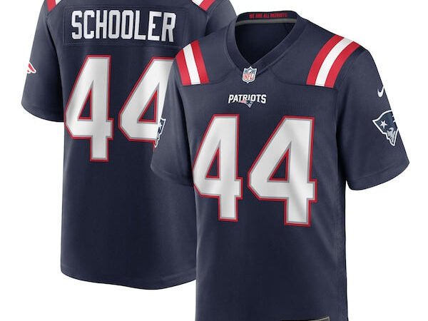 Brenden Schooler New England Patriots Nike Team Game Jersey -  Navy