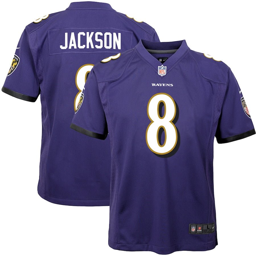 Lamar Jackson Baltimore Ravens Nike Youth Fashion Game Jersey - Black