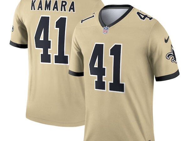 Alvin Kamara New Orleans Saints Nike Gameday Golds Alternate Legend Player Performance Top - Gold