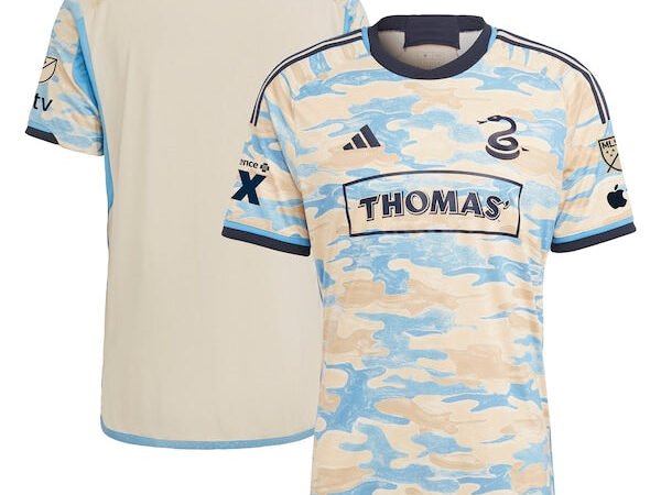 Philadelphia Union adidas 2024 Authentic Secondary Blank Jersey - Tan