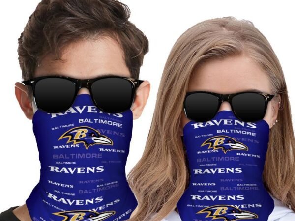 BALTIMORE RAVENS FACE MASK BANDANAS