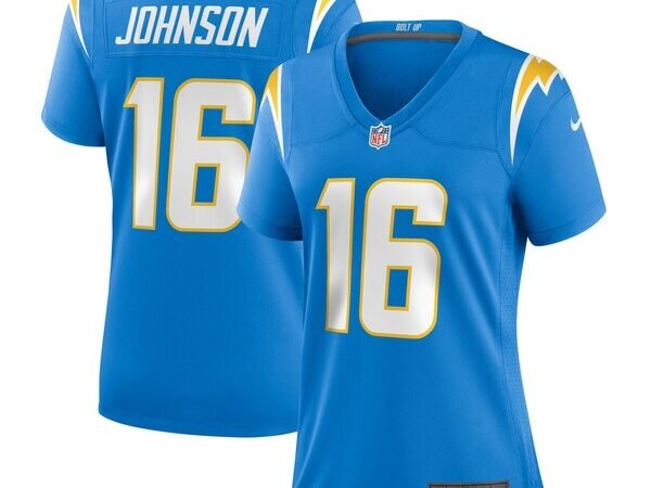 Tyler Johnson Los Angeles Chargers Nike Women's Team Game Jersey -  Powder Blue