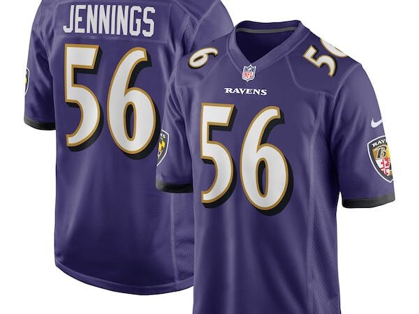 Deion Jennings Baltimore Ravens Nike Team Game Jersey -  Purple