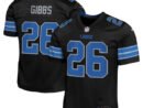 Jahmyr Gibbs Detroit Lions Nike Youth Alternate Player Game Jersey - Black