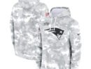 New England Patriots Nike 2024 Salute to Service Club Fleece Pullover Hoodie - Arctic Camo