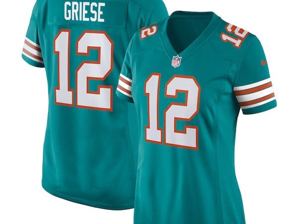 Bob Griese Miami Dolphins Nike Women's Retired Player Jersey - Aqua