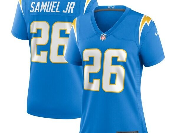 Asante Samuel Jr. Los Angeles Chargers Nike Women's Game Player Jersey - Powder Blue