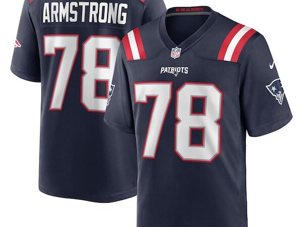 Bruce Armstrong New England Patriots Nike Game Retired Player Jersey - Navy