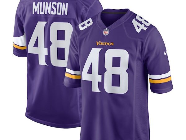 Calvin Munson Minnesota Vikings Nike Game Jersey - Purple