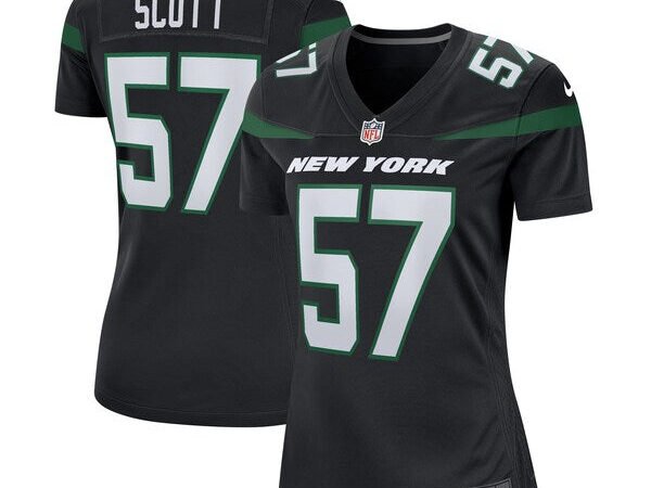 Bart Scott New York Jets Nike Women's Retired Player Jersey - Black