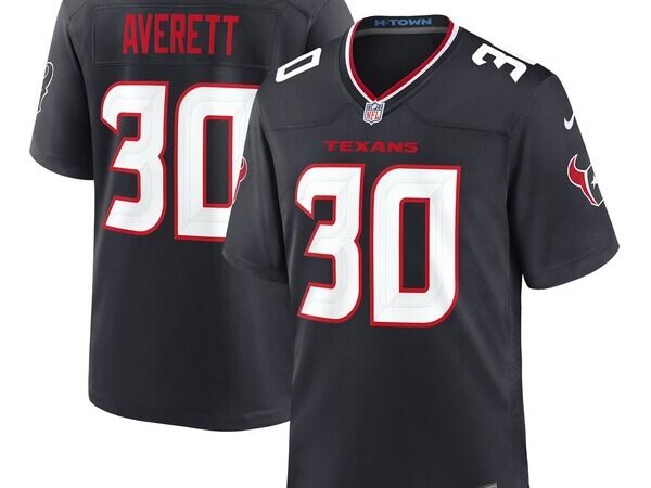 Anthony Averett Houston Texans Nike Team Game Jersey -  Navy
