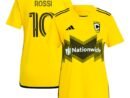 Diego Rossi Columbus Crew adidas Women's 2024 The Home Kit Replica Player Jersey - Yellow