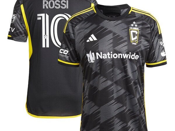 Diego Rossi Columbus Crew adidas 2024 VeloCITY Kit Authentic Player Jersey - Black