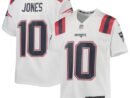 Mac Jones New England Patriots Nike Youth Game Jersey - White/Navy/Red