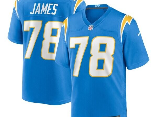 Andre James Los Angeles Chargers Nike Team Game Jersey -  Powder Blue