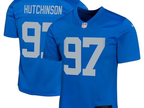 Aidan Hutchinson Detroit Lions Nike Youth Alternate Game Jersey -  Blue