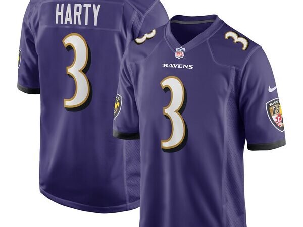 Deonte Harty Baltimore Ravens Nike Team Game Jersey -  Purple