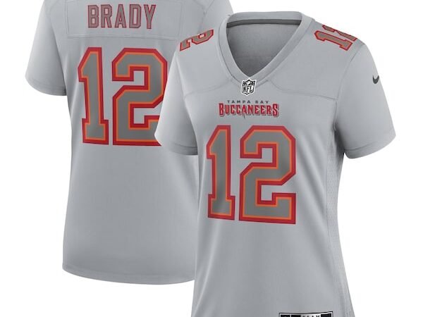 Tom Brady Tampa Bay Buccaneers Nike Women's Atmosphere Fashion Game Jersey - Gray