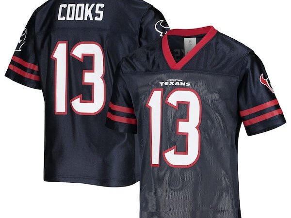 Youth Brandin Cooks Navy Houston Texans Replica Jersey