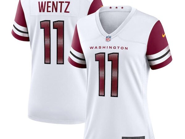 Carson Wentz Washington Commanders Nike Women's Game Jersey - White/Black/Burgundy