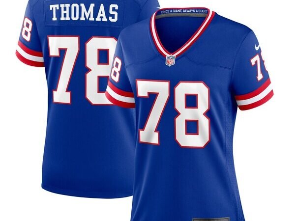 Andrew Thomas New York Giants Nike Women's Classic Player Game Jersey - Royal