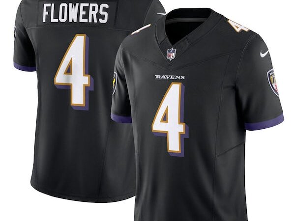Zay Flowers Baltimore Ravens Nike Alternate Vapor F.U.S.E. Limited Jersey - Black