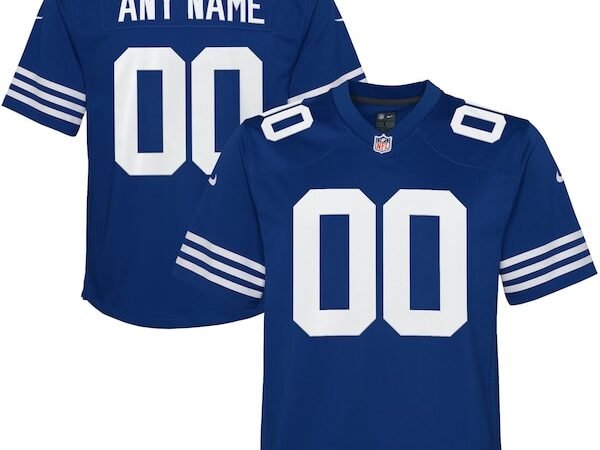 Indianapolis Colts Nike Youth Alternate Custom Game Jersey - Royal