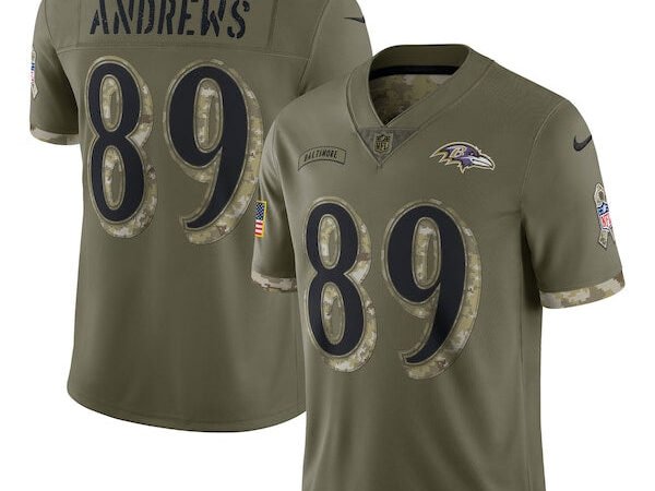 Mark Andrews Baltimore Ravens Nike 2022 Salute To Service Limited Jersey - Olive