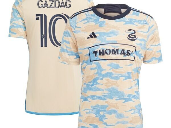 Daniel Gazdag Philadelphia Union adidas 2024 For Philly Replica Jersey - Tan