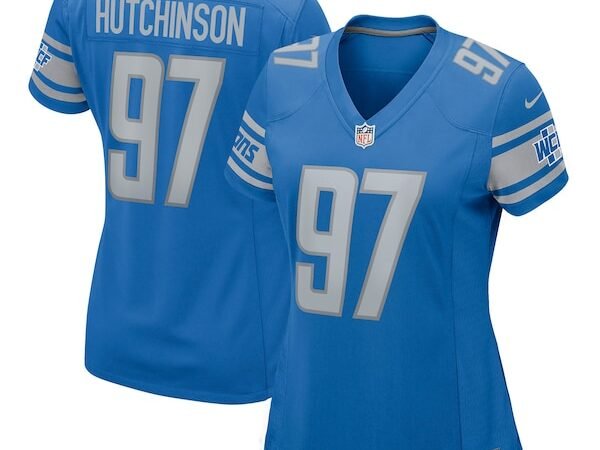 Aidan Hutchinson Detroit Lions Nike Women's Game Jersey - Blue/Silver