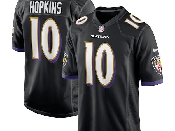 DeAndre Hopkins Baltimore Ravens Nike Alternate Game Jersey -  Black