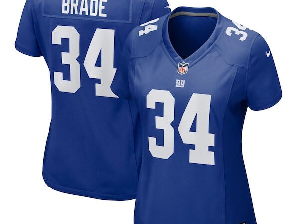 Beau Brade New York Giants Nike Women's Team Game Jersey -  Royal