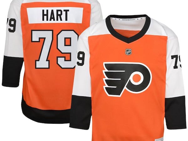 Carter Hart Philadelphia Flyers Youth Home Replica Player Jersey - Burnt Orange