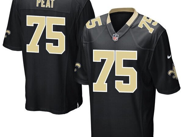 Andrus Peat New Orleans Saints Nike Game Player Jersey - Black