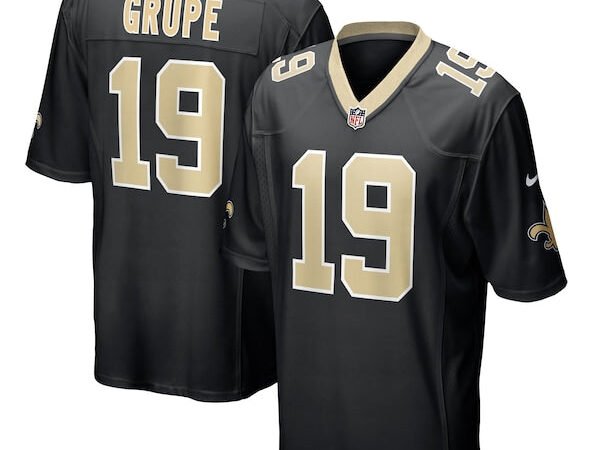 Blake Grupe New Orleans Saints Nike Team Game Jersey -  Black