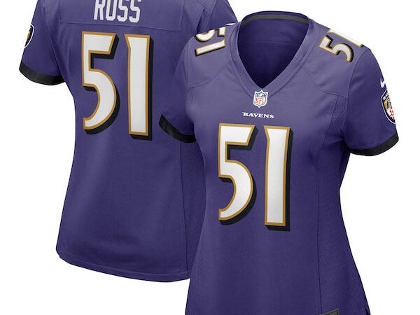 Josh Ross Baltimore Ravens Nike Women's Game Player Jersey - Purple