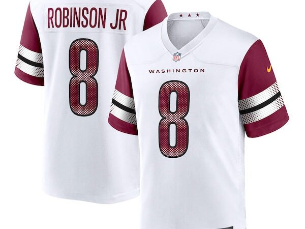 Brian Robinson Jr. Washington Commanders Nike Away Game Player Jersey - White
