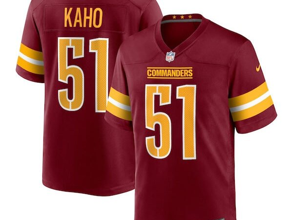 Ale Kaho Washington Commanders Nike Team Game Jersey -  Burgundy
