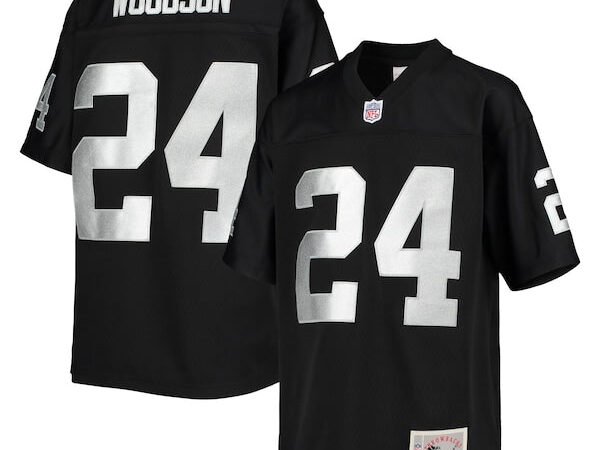 Charles Woodson Las Vegas Raiders Youth 1998 Legacy Retired Player Jersey - Black