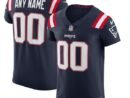 New England Patriots Nike Vapor Elite Custom Jersey - Navy
